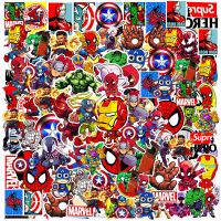 10/30/50/100PCS Disney Marvel The Avengers Anime Stickers for Kids Spiderman Iron Man Cartoon Decals Cool Super Hero Sticker Toy