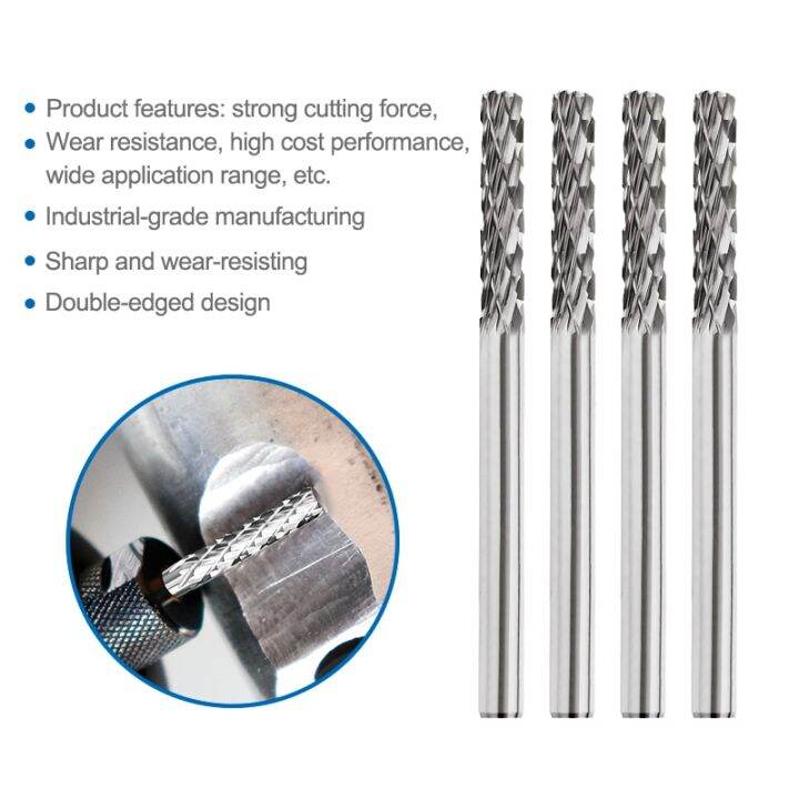 xcan-10pcs-3mm-shank-double-cut-tungsten-carbide-rotary-burr-sets-for-dremel-rotary-tools-rotary-file