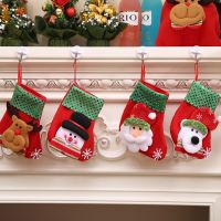 Mini Christmas Socks Childrens Party Supplies Holiday Pack Gifts New Years Decoration