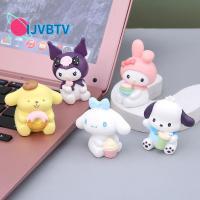 IJVBTV เมโลดี้ ฟิกเกอร์ Kuromi Cinnamoroll My Melody คุโรมิ Cinnamoroll ของขวัญวันคริสต์มาส รุ่น Q ของสะสมแฟนๆ