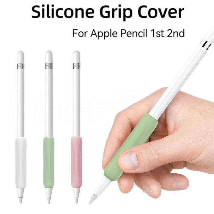 Apple Pencil Stylus Antislip Silicone Grip Ergonomic Sleeve Compatible