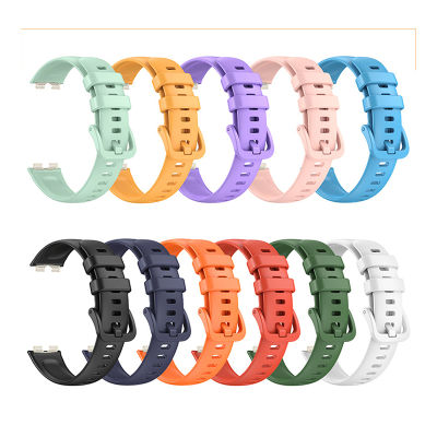 สายนาฬิกา for Huawei band 7 8 Silicone Strap Soft Sport Wristband Watchband Bracelet