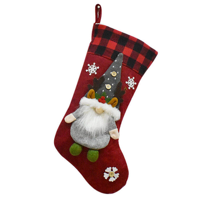ถุงน่องคริสต์มาส-ถุงเท้าตกแต่งคริสต์มาส-ซานตาคลอสถุงเท้าเล็กๆน้อยๆจี้ต้นคริสต์มาส