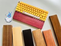 Solid Wood Mechanical Keyboard Wrist Rest Gaming Desk Wrist Pad Support With Anti-Slip Mat Ergonomic for 61 84 87 96 98 104 Key