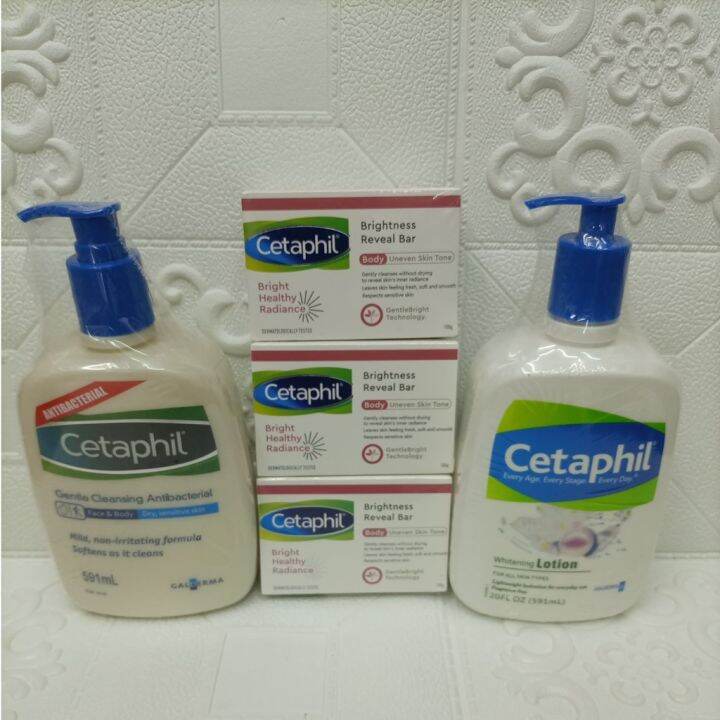 Cetaphil bundle set(3 soap gentle cleansing antibacterial +antibac