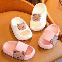 Childrens Beach Slippers For Boys Girls Home Shoes 2023 Summer Thick Flip Flops Soft Cartoon Ourdoor Slippers