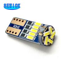 [ANYA Auto Parts] ส่วนลด100ชิ้น15SMD T10ชิป4014 Led W5W ลิ่มด้านข้างแต่งรถไฟท้ายอ่านหนังสือที่ประตูหลอดไฟสีขาว DC 12V