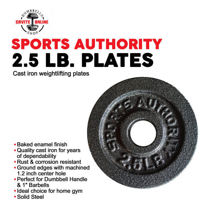 Sports Authority Cast 2.5 LBS Iron Plate Weight Plate for Strength
