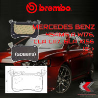 ผ้าเบรคหน้า BREMBO MERCEDES BENZ 45AMG A W176, CLA C117, GLA X156 ปี 12-&amp;gt; (P50121B)