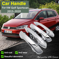 for Volkswagen VW Golf Sportsvan SV 2015~2020 Durable Chrome Door Handle Cover Trim Car Accessories Styling Stickers Decoration