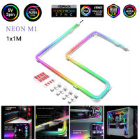 5V 3 PIN ARGB LED Tape แถบยืดหยุ่นพร้อมสายอะแดปเตอร์บรรยากาศ Light Pc Chassis Light Bar Light Sync สำหรับ PC Case Chassis