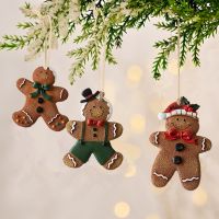 【YF】┋☽  2023 resina de natal gingerbread homem árvore pingente ornamentos do feriado fontes festa em navidad decoração