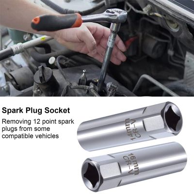 ▲✾ Car Spark Plug Socket Universal Magnetic Spark Plug Wrench Spark Plug Removal Auto Repair Tool Practical Accessories 14mm 16mm