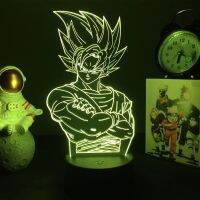 อะนิเมะ Vegeta การ์ตูน3D ไฟ Led อะนิเมะรูปไฟกลางคืน D Ragon B All Z King ในวัยเด็ก Son Goku GK โคมไฟตั้งโต๊ะตกแต่งของขวัญ