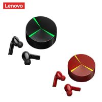 Lenovo หูฟังควบคุมแบบสัมผัสกันน้ำ,หูฟังบลูทูธ V5.0ไร้สายเสียง Hifi หูฟังเพลงลดเสียงรบกวนหูฟังเกม GM1