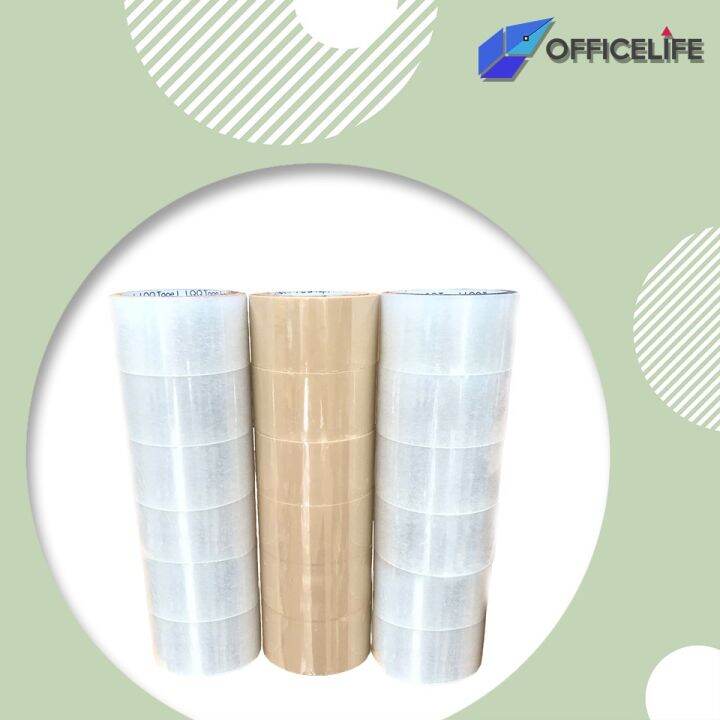 ยกแถว-6-ม้วน-qq-tape-เทปใส-เทปน้ำตาล-2-นิ้ว-100-หลา-หนา-40-43-45-47-ไมครอน-opp-tape-ปิดกล่อง-กาว-เทปกาว-กาว3m-3m-กาว2หน้า-เทปกาว-เทปกันลื่น-เทปกาวกันน้ำ-เทป