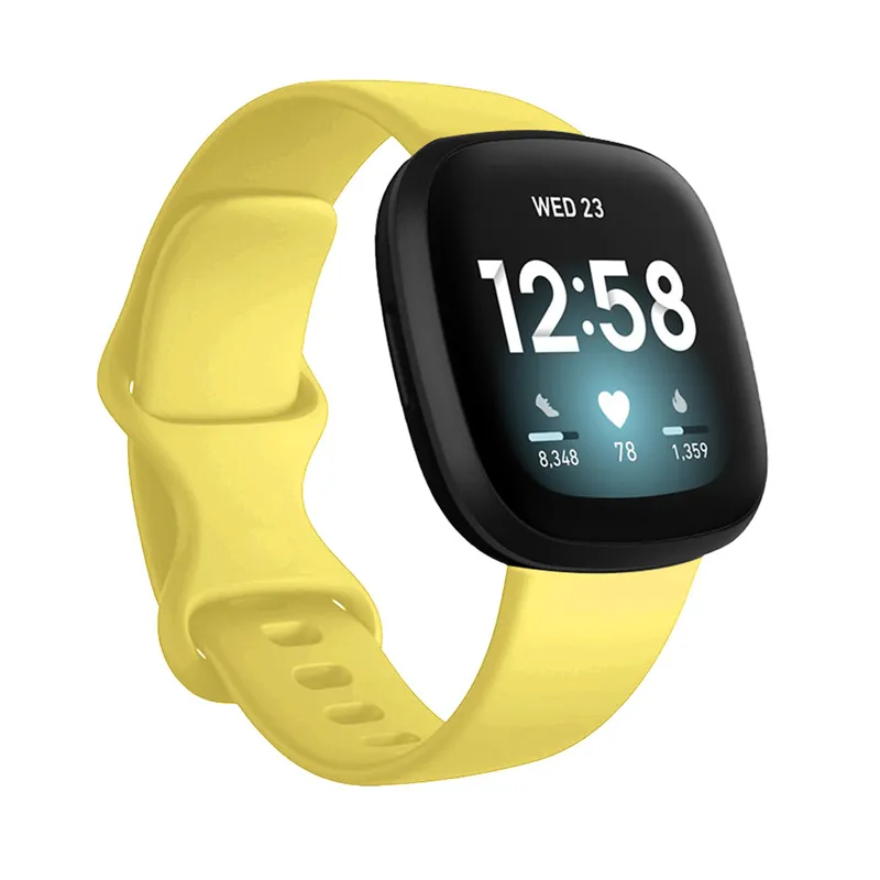 Silicone Strap For Fitbit Versa 3 Watch Band Soft smartwatch Correa sport  Bracelet Fit bit Versa