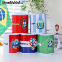 ขายร้อน330Ml แก้วกาแฟเซรามิค2022 World Cup Multi-National รูปแบบถ้วยน้ำ Perfect ของขวัญพัดลม Supplies