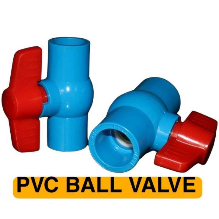 PVC Ball Valve 1/2 3/4 1 PVC Ball Valve Lazada PH