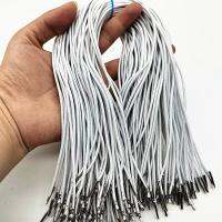 Mask Lanyard Elastic Ropes Elastic Barbed Cords Stretch Round String with Metal Barbs Fastener for Mask Making Book Binding