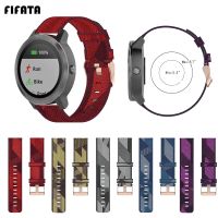 ✙ FIFATA 20MM Nylon tkane płótno pasek zegarka dla Garmin Venu/Forerunner 245 wymiana Watch Band dla Xiaomi Amazfit Bip pasek