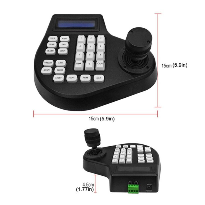 mini-3d-coaxial-cctv-keyboard-controller-lcd-1-5km-joystick-rs485-ptz-speed-e-camera-bracket-for-pelco-samsung