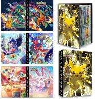 4Grids Card Book Anime Pokemon Pikachu Card Collection Storage Card Bag Album Anime Peripheral Large Capacity Kids Toys Gift