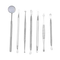 5/7/Stainless Steel Acne Blackhead Pimple Extractor Remover Tool Kit (Mirror) Double Head Beauty Needle Facial Clean Care