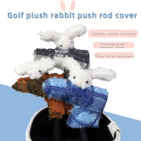 Golf Putter Cover For Blade Putter Magnetic Closure Plush Rabbit Style Cute Club Protection Denim Golf Head Covers Drop Ship