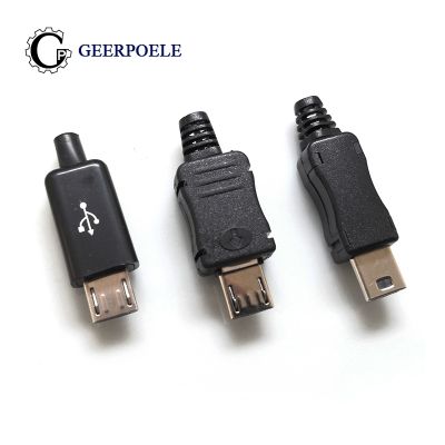 [LWF HOT] L3 10ชิ้น/ล็อต Micro Usb 5P 30V 1.5a Micro/mini Usb Connectors เปลือกพลาสติกแจ็คหางชายปลั๊กขั้วไฟฟ้า-ตัวเชื่อมต่อ-