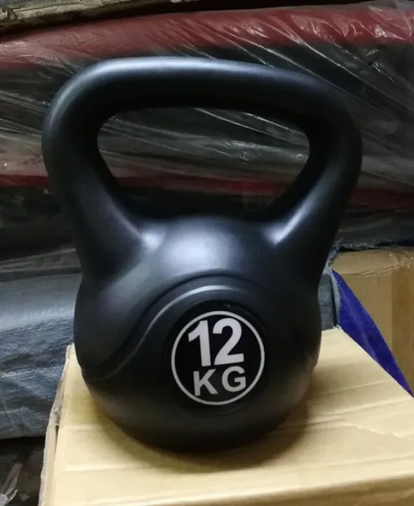 PVC Plastic Kettlebell For Strength and Cardio Training 12KG Lazada PH