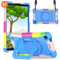 Casing Tablet แฟชั่นสำหรับซัมซุงกาแล็กซีแท็บ A7 Lite 8.7 "(2021) / SM-T225 T220 T225N TPU นุ่ม + PC 2 In 1ปกในตัวคลิปหนีบสายเคเบิลและกระเป๋าสายยาวสะพายไหล่2CHD ปลอกกันกระแทก