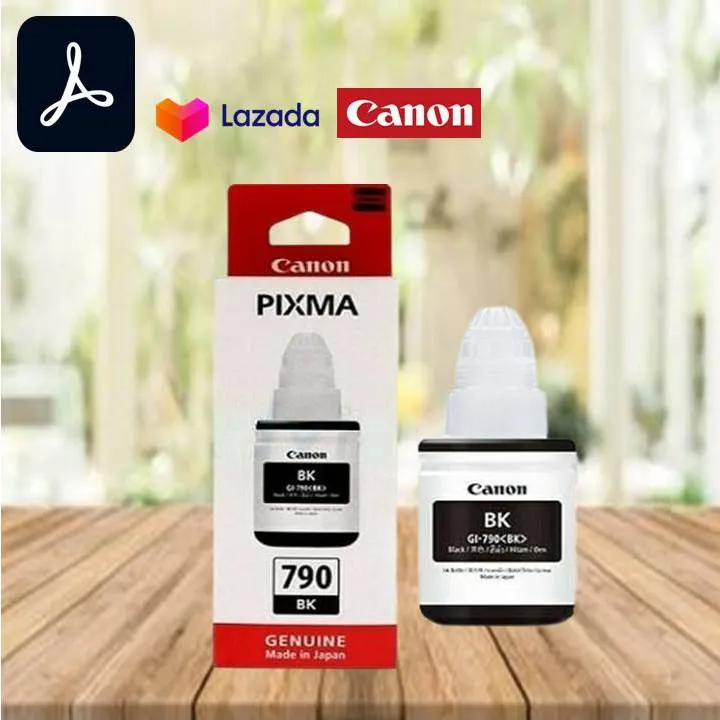 Canon Ink 790 Black Original Ink Bottle GI790 Lazada PH
