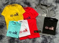 ✨New✨ เสื้อยืดรัดรูป งานปัก?งานป้าย CCOO ผ้าบุ้ง ฟรีไซส์ รอบอก 32”-36 นิ้ว ยาว23นิ้ว เหมาะสำหรับสาวไซส์เล็ก(BU-4)