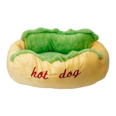 Pet Nest House เตียงนอนยัดไส้ PP Cotton Soft Pad Cushion Hot Dog Cute