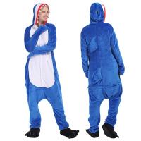 ชุดนอนฉลาม Kigurumi Unisex สัตว์การ์ตูน Onesies