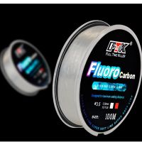 สายเหยื่อตกปลาแบบ Fluorocarbon FTK ยาว100เมตร4.13-34.32LB คาร์บอนไฟเบอร์ผู้นำเอ็นตกปลาแมลงวันสายเบ็ดตกปลาแบบญี่ปุ่น