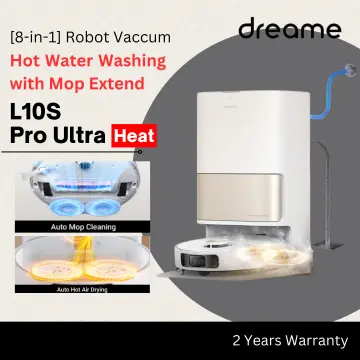 Dreame L10s Pro Ultra Heat Robot Vacuum, Hot Water Washing x2