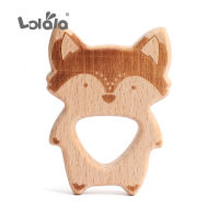 20PC Wooden Teether Baby Chew Teething Toys Animal Rodent Beech Pacifier Pendant For Children Goods Accessories Shower Gift