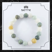 [SETTE] Quartz Bead Bracelet [เซตเต้]กำไลหินนำโชค กำไลผู้ชาย กำไลผู้หญิง สามสี ขนาด 10 - 10.5 mm หินแท้ 100% หินมงคล เสริมดวง ใส่แล้วเย็น คล้องจี้ชาร์มเพิ่มได้