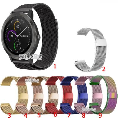 สายนาฬิกาสายนาฬิกาข้อมือ สําหรับ Garmin Vivoactive 3 Music สายสแตนเลส QC7311029