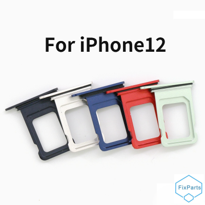 ตัวแปลงซิมการ์ดถาดซิมการ์ดแบบคู่ที่วางสำหรับ Apple iPhone 12 IPhone12ถาดใส่ซิมการ์ดทำจากโลหะช่องใส่ซิมการ์ดพร้อมปุ่มเข็มแบบเปิด