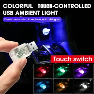 Funny Car Gesture Colorful Color LED Finger Light Hand Middle Finger Auto  Ambient Decorative Sticker With Remote Control Lamp
