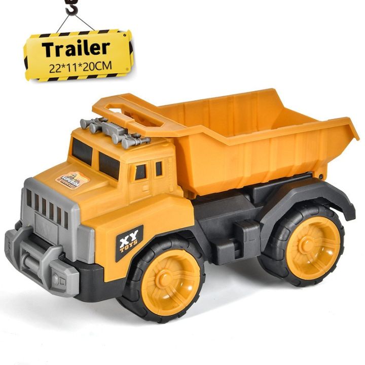 Excavator Toy For Kids City Large Simulation Engineering Vehicle Crane Inertia Car Baby Education Toys Boys Girls Birthday Gifts