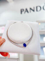 Pandoraˉ Shiny Pav é Tight Set Tennis Bracelet  สร้อยข้อมือ สร้อยข้อมือเทนนิส แพนดอร่า Shiny Pavé แน่น590039C01 ขนาดเล็กหรูหราสำหรับผู้หญิงของขวัญเล็กน้อย 925 เงินสเตอร์ลิงค์