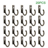 20 Pcs Vintage Storage Rack Wall Hooks For Home Coats Hat Clothes Hanger Towel Keys Wall Mounted Hooks