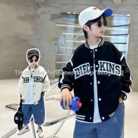 ✟ Spring boy baseball uniform 2023 new childrens wear childrens big boy cardigan jacket boy spring coat tide