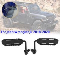 Black Foot Pegs Outside Door Pedal Footrest Car Outside Door Pedal For Jeep Wrangler JL 2018-2020 Pedals  Pedal Accessories