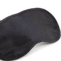 Black Soft Comfortable Mask Sleeping Shade Cover Portable Mask Eyeshade Travel Blindfold W3N2