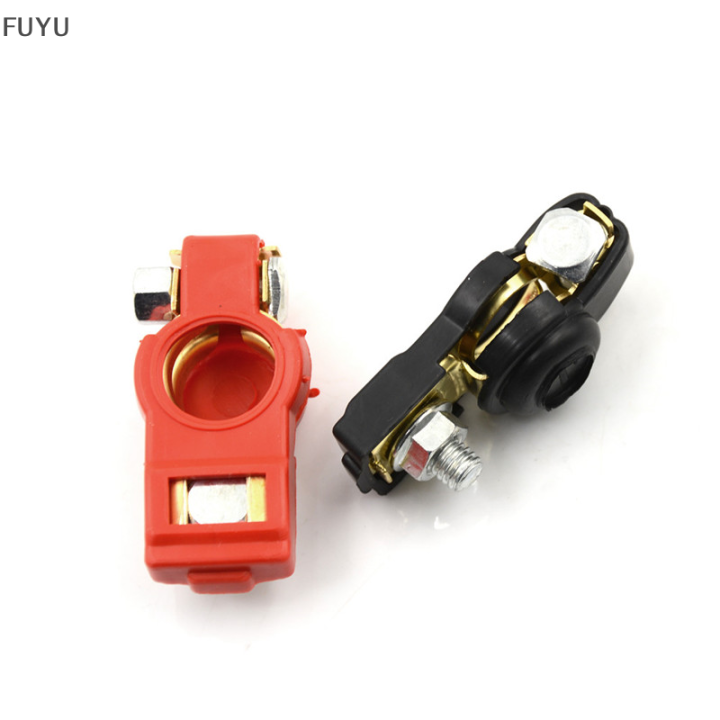 fuyu-1คู่ทองเหลืองบวก-nagative-รถแบตเตอรี่ขั้วหนีบคลิป-connector